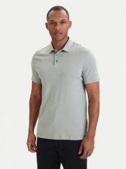 Calvin Klein Polo LV04LB276G Turkusowy Regular Fit. Niebieskie koszulki polo męskie Calvin Klein, m, bez wzorów, z bawełny, bez ramiączek. Za 329.99 zł.