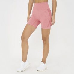Szorty treningowe JULES z efektem push-up różowe. Czerwone szorty sportowe damskie Legea, l, bez wzorów, z materiału, z podwyższonym stanem, na fitness i siłownię. Za 84.00 zł.
