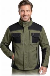 Reis Męska bluza robocza stójka Cordura twill elastan stretch zamek napy ochrona ciała pasy odblaskowe budowa kierowca przemysł logistyka - zielony 2X. Brązowe bluzy męskie Reis, m, bez wzorów, z elastanu, bez kaptura. Za 141.00 zł.