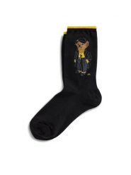 Polo Ralph Lauren Skarpety długie 455982951001 Czarny. Czarne skarpety damskie Polo Ralph Lauren, bez wzorów, z bawełny. Za 119.99 zł.