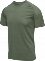 Koszulka treningowa męska Magnum Beretta. Zielone koszulki sportowe męskie MAGNUM, m, bez wzorów, z materiału, bez kołnierzyka, bez ramiączek, na fitness i siłownię. Za 95.73 zł.