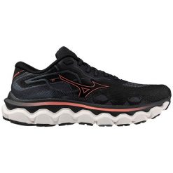 Damskie buty do biegania Mizuno Wave Horizon 7. Czarne obuwie sportowe damskie Mizuno, bez wzorów, do biegania, mizuno wave. Za 789.99 zł.