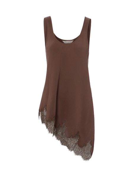 Msch Copenhagen Bluzka Kobiety Modal brązowy, L. Brązowe bluzki damskie MSCH Copenhagen, l, bez wzorów, eleganckie, bez kołnierzyka, bez ramiączek. Za 299.95 zł.