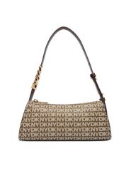 DKNY Torebka R5235G57 Brązowy. Brązowe torebki do ręki damskie DKNY, bez wzorów, ze skóry, bez dodatków. Za 609.99 zł.