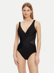 Miraclesuit Strój kąpielowy Solid Crossover 6516689 Czarny. Czarne kostiumy jednoczęściowe damskie Miraclesuit, bez wzorów, z syntetyku. Za 779.99 zł.
