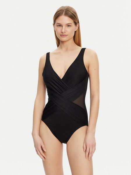 Miraclesuit Strój kąpielowy Solid Crossover 6516689 Czarny. Czarne kostiumy jednoczęściowe damskie Miraclesuit, bez wzorów, z syntetyku. Za 949.99 zł.