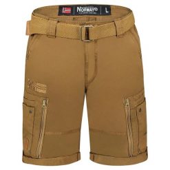 Bermudy Geographical Norway PASSPARTOUT KAKI DB MEN 317 khaki męska. Zielone krótkie spodenki sportowe męskie Geographical Norway, m, bez wzorów, trekkingowe. Za 139.00 zł.