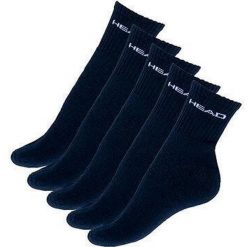 Krótke Skarpetki UNI Navy 5-Pak 39-42 - Komfort i Jakość. Niebieskie skarpety damskie Head, bez wzorów. Za 149.99 zł.