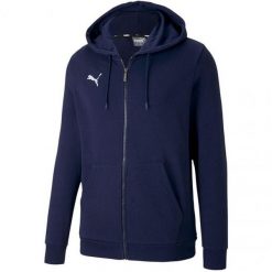 Męska Bluza Z Kapturem Team Goal 23 Z Pełnym Zamkiem Błyskawicznym. Niebieskie bluzy męskie Puma, m, bez wzorów, z kapturem. Za 276.99 zł.