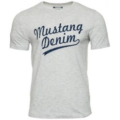 Mustang T-Shirt Męski Printed L Szary. T-shirty męskie marki Mustang. Za 78.00 zł.
