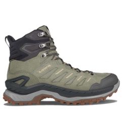 Buty trekkingowe męskie Lowa Innovo Mid Gtx. Zielone trekkingi męskie Lowa, za kostkę, trekkingowe. Za 959.00 zł.