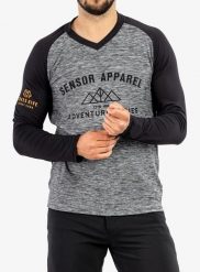 Bluza rowerowa Sensor Charger Jersey LS. Szare bluzy męskie Sensor, s, bez wzorów, z jersey, bez kaptura. Za 159.49 zł.