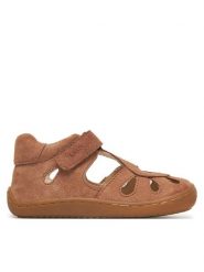 Lasocki Kids Sandały DUBAI CI12-DUBAI-25 Brązowy. Brązowe sandały dziewczęce Lasocki Kids, ze skóry, bez zapięcia. Za 129.99 zł.