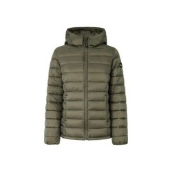 Damska kurtka z kapturem Pepe Jeans Ammy. Zielone kurtki damskie Pepe Jeans, na zimę, bez wzorów, z jeansu, z kapturem. W wyprzedaży za 541.00 zł.