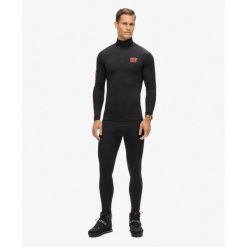 Legginsy podstawowe do narciarstwa. Czarne legginsy sportowe męskie Superdry., m, bez wzorów, narciarskie. W wyprzedaży za 183.55 zł.