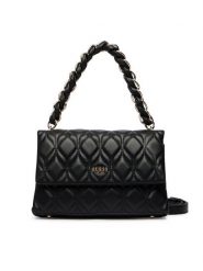 Guess Torebka Maxine HWQG97 33200 Czarny. Czarne torebki do ręki damskie Guess, z aplikacjami, ze skóry, bez dodatków. Za 584.99 zł.