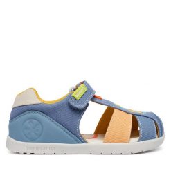 Sandały Biomecanics. Niebieskie sandały chłopięce Biomecanics, bez zapięcia. Za 229.99 zł.