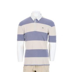 Second life - Koszulka polo męska z krótkim rękawem - Stan bardzo dobry. Niebieskie koszulki polo męskie Lacoste, l, bez wzorów, bez kołnierzyka, bez ramiączek, na golfa. Za 127.76 zł.