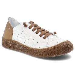 Półbuty damskie Ravini, ze skóry naturalnej licowej ażurowa cholewka sznurowanie wygodna podeszwa casual, białe, 1301-1. Białe półbuty damskie Ravini, w ażurowe wzory, ze skóry, casualowe, bez obcasa, bez zapięcia. Za 309.00 zł.