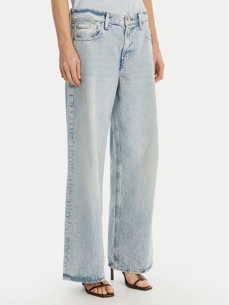 Calvin Klein Jeans Jeansy LV047F663G Niebieski Baggy Fit. Niebieskie jeansy damskie Calvin Klein Jeans. Za 265.99 zł.
