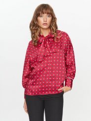 Marella Bluzka Mission 2331160938200 Czerwony Regular Fit. Czerwone bluzki damskie Marella, bez wzorów, z syntetyku, bez kołnierzyka, bez ramiączek. Za 589.99 zł.