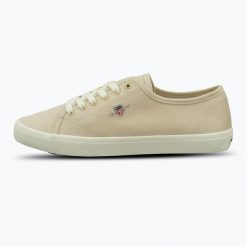 Trampki damskie GANT Pillox. Brązowe trampki i tenisówki damskie GANT, bez wzorów, z gumy, sportowe, bez zapięcia. Za 209.99 zł.