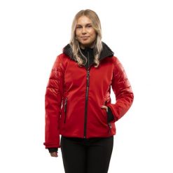Damska kurtka narciarska Luhta. Czerwone kurtki sportowe damskie Luhta, na zimę, l, bez wzorów, z materiału, bez kaptura, do jazdy konnej. Za 1,445.99 zł.