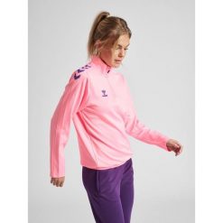 Bluza do piłki ręcznej damska Hummel hmlCORE XK. Czerwone bluzy sportowe damskie Hummel, m, bez wzorów, bez kaptura, na fitness i siłownię. Za 204.00 zł.