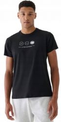 Męska koszulka bawełniana 4F M2481 casualowy T-SHIRT sportowy R. M. Koszulki sportowe męskie 4f, m, bez wzorów, z bawełny, sportowe, bez kołnierzyka. Za 37.29 zł.