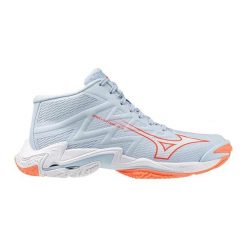 Damskie buty halowe Mizuno Wave Lightning Elite Mid. Białe obuwie sportowe damskie Mizuno, bez wzorów, z materiału, do biegania, mizuno wave. Za 616.71 zł.