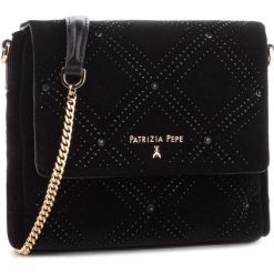 Torebka PATRIZIA PEPE - 2V7340/A4M3-K345 Black Strass. Czarne torebki do ręki damskie Patrizia Pepe, z materiału. Za 839.00 zł.