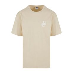 Męska Koszulka Wavy Logo Heavyweight Oversized T-shirt. Brązowe t-shirty męskie Urban Classics, m, bez wzorów, bez kołnierzyka. Za 84.99 zł.