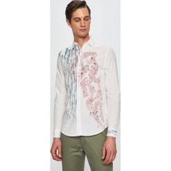 Desigual - Koszula. Białe koszule męskie Desigual, s, bez wzorów, z bawełny, casualowe, bez kołnierzyka, bez ramiączek. W wyprzedaży za 169.90 zł.