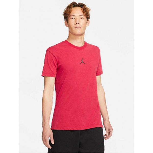 Koszulka męska nike air jordan dri-fit short-sleeve graphic top tee gym red. Czerwone koszulki sportowe męskie Jordan, m, bez wzorów, bez kołnierzyka, bez ramiączek, do koszykówki, dri-fit (nike). Za 129.00 zł.