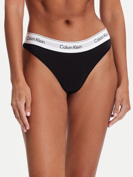 Calvin Klein Underwear Stringi LV00QF8518 Czarny. Czarne stringi damskie Calvin Klein Underwear, m, bez wzorów, z bawełny. Za 69.99 zł.