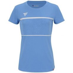 Koszulka damska Tecnifibre Team Tech. Niebieskie koszulki sportowe damskie TECNIFIBRE, bez wzorów, sportowe, bez kołnierzyka. W wyprzedaży za 159.99 zł.