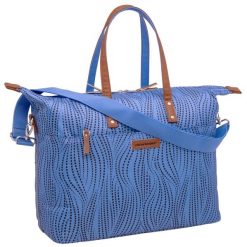 Torba rowerowa Tendo Alma niebieska. Niebieskie torby na laptopa męskie NEW LOOXS, bez wzorów, z materiału. Za 330.49 zł.