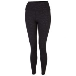 Damskie legginsy sportowe Influential. Czarne legginsy sportowe damskie Dare 2b, bez wzorów, z elastanu, na fitness i siłownię. W wyprzedaży za 148.70 zł.
