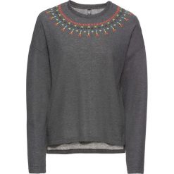 Spodnie sportowe, dł. 7/8, Level 1 bonprix czarny melanż. Czarne bluzy damskie bonprix, bez wzorów. Za 84.99 zł.