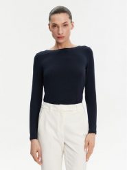 Tom Tailor Bluzka 1046003 Granatowy Regular Fit. Niebieskie bluzki damskie Tom Tailor, xl, bez wzorów, bez kołnierzyka, bez ramiączek. Za 79.99 zł.