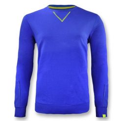 Bluza damska z bawełny NEBI niebieska. Niebieskie bluzy damskie Legea, l, bez wzorów, z bawełny, bez kaptura. Za 72.00 zł.