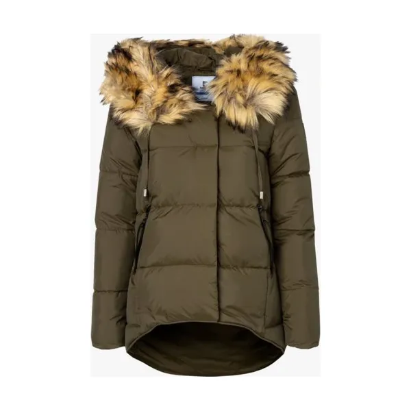 Feewear Kurtka Lucky3 , khaki, rozmiar XS. Brązowe kurtki damskie Feewear, na zimę, uniwersalny, bez wzorów, z materiału, bez kaptura. W wyprzedaży za 249.99 zł.