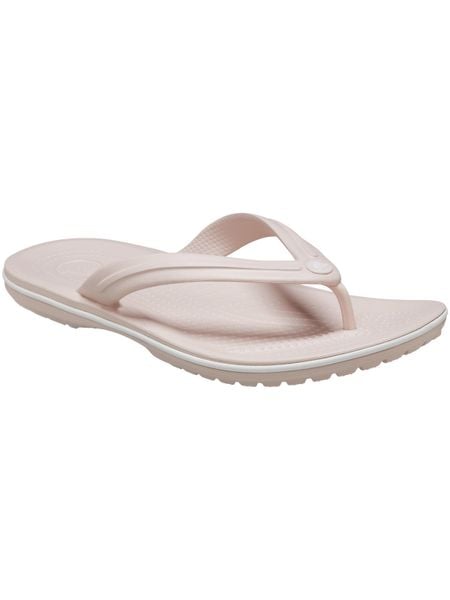 Japonki damskie Crocs Flip. Czerwone klapki damskie Crocs, bez wzorów, z materiału, sportowe, bez obcasa. Za 169.99 zł.