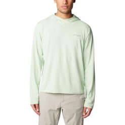 Koszulka sportowa męska Columbia Summit Valley z długim rękawem. Zielone koszulki sportowe męskie Columbia, m, bez wzorów, z poliesteru, bez kołnierzyka, bez ramiączek. Za 284.00 zł.