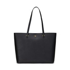 Torebka LAUREN RALPH LAUREN. Czarne torebki do ręki damskie Lauren Ralph Lauren, bez wzorów, bez dodatków. Za 1,169.00 zł.