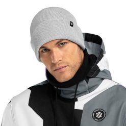 Czapka zimowa beanie męska Snowflake. Szare czapki i kapelusze męskie SIROKO, na zimę, bez wzorów, z tkaniny, sportowe. W wyprzedaży za 84.00 zł.