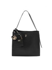 Beverly Hills Polo Club Torebka BHPC-W-05-A23 Czarny. Czarne torebki do ręki damskie Beverly Hills Polo Club, bez wzorów, z materiału, bez dodatków. Za 229.99 zł.