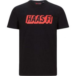 Haas F1 Team Koszulka Męska Czarna L - Grafika Z Logo. Czarne buty sportowe męskie HAAS, l, bez wzorów, z bawełny, bez kołnierzyka, bez ramiączek, rowerowe. Za 201.99 zł.