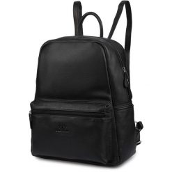 Plecak Skórzany Damski Elegancki Duży Włoska Skóra Czarny Beltimore P16. Czarne plecaki damskie bez wzorów, ze skóry, biznesowe. Za 359.99 zł.