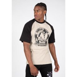 Oversized T-shirt Gorilla Wear Logan. Brązowe t-shirty męskie GORILLA WEAR, s, bez wzorów, z bawełny, bez kołnierzyka. Za 176.05 zł.